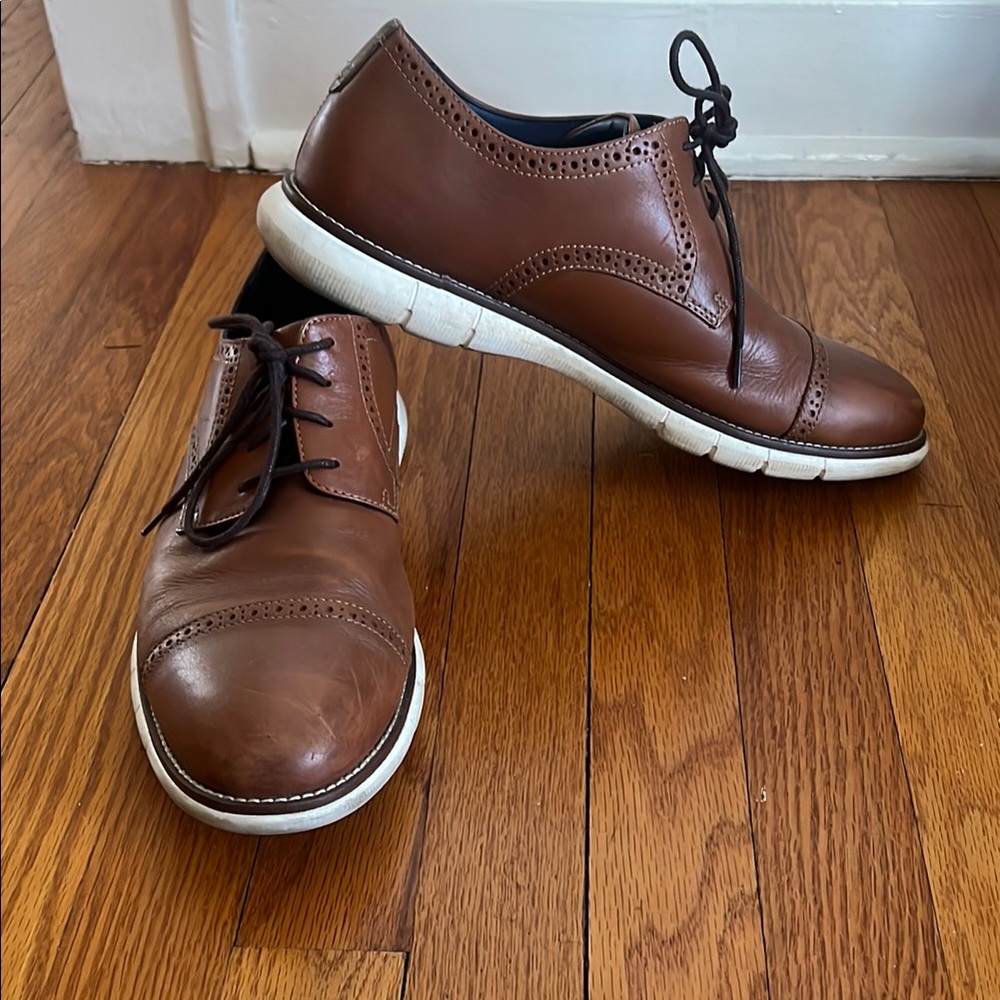 Johnston & Murphy Men's Brown Leather Dress Shoes